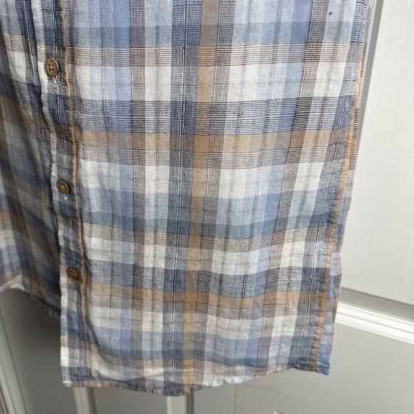 Weatherproof Vintage Mens Small Plaid Short Sleeve Button Down Shirt Spring NWT - Picture 5 of 11